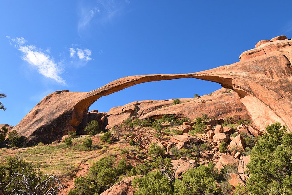 very long rock arch